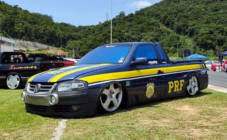 Policia e Caminhão Rebaixado - Rodando Pelo Brasil 