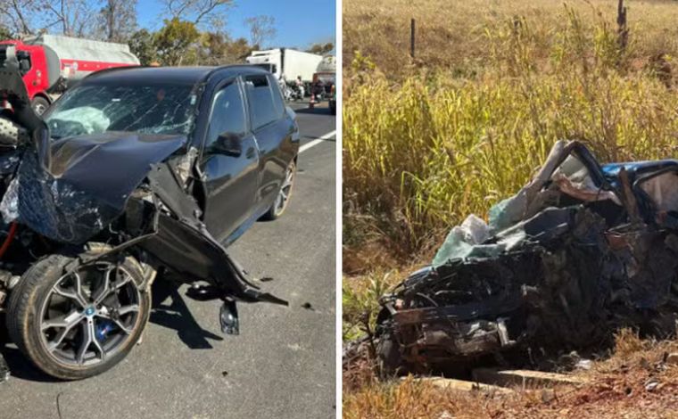 Duas pessoas morrem após motorista invadir contramão na BR-135, em Corinto