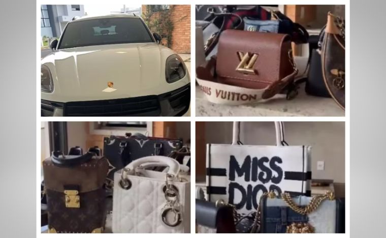 Operação em MG apreende Porsche e bolsas de luxo com influencers suspeitos de rifas ilegais