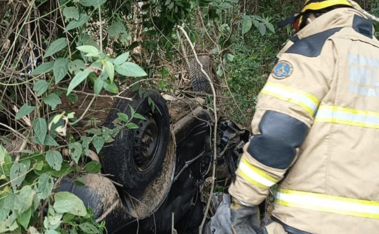 Motorista morre após carro sair da pista e colidir contra árvore na BR-267, em MG